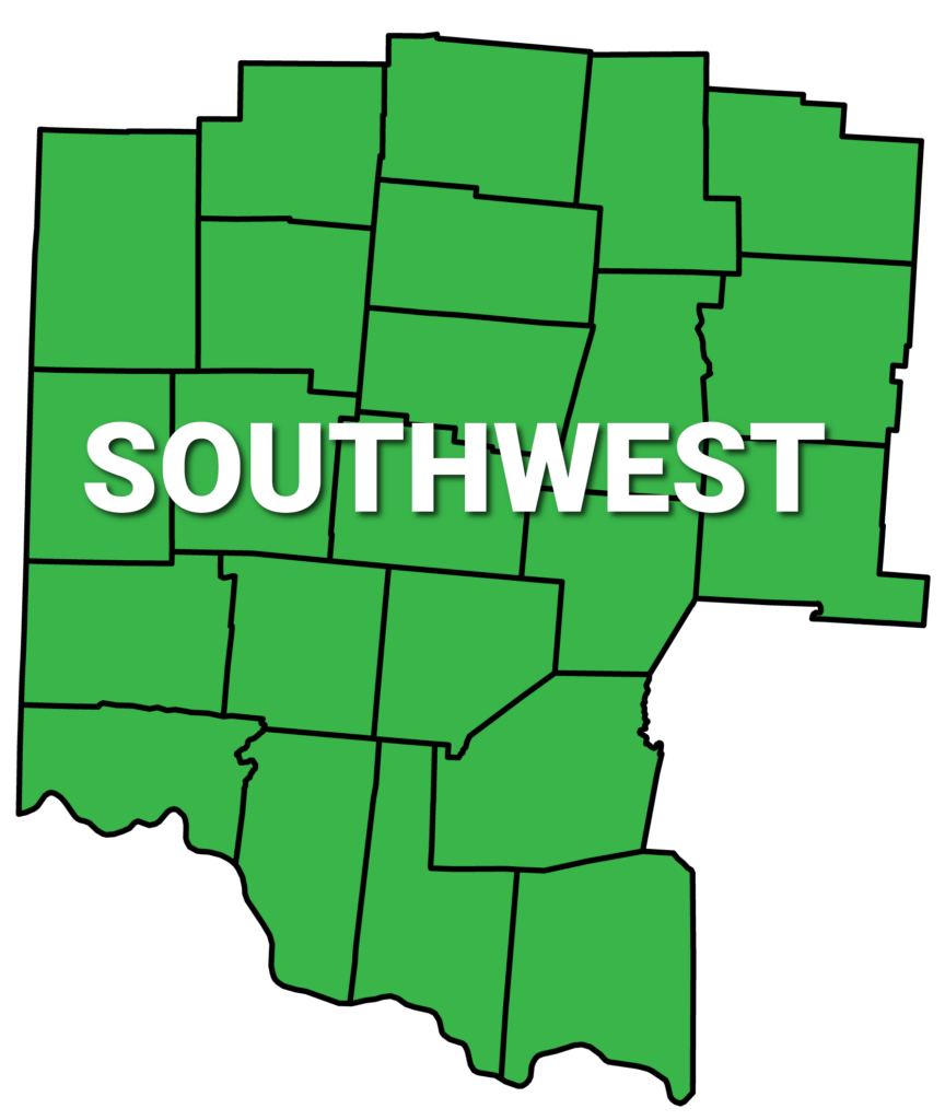 A map picture of Southwest Ohio